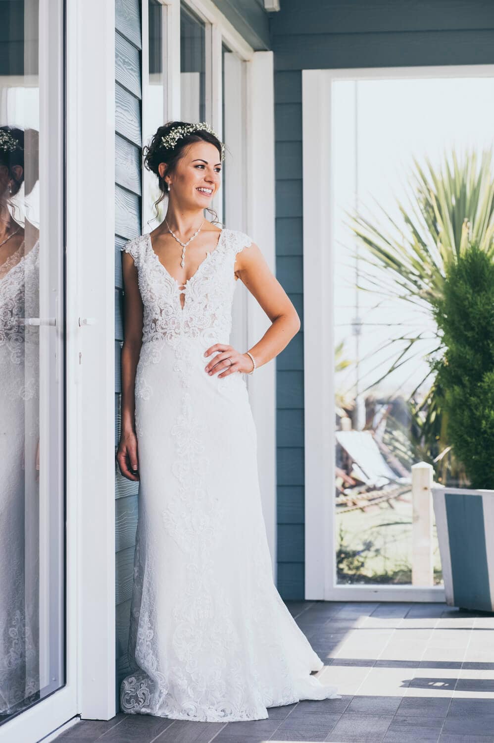 Portrait of bride at the Waterside Hotel