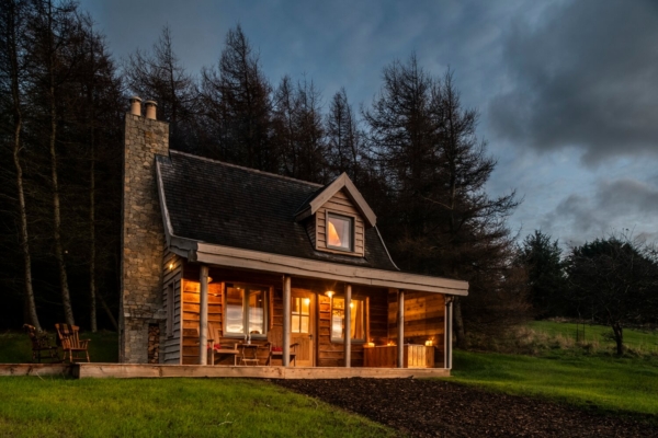 Holiday cabins by Ayrshire architectural photographers